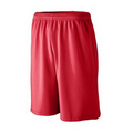 Adult Longer Length Wicking Mesh Athletic Shorts